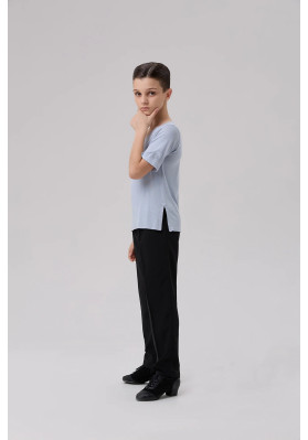 FD T-shirt FM-1373 KW – Children’s Latin Dance T-Shirt with Deep V-Neck ruviso-dancewear.com