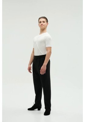 FD T-shirt FM-1376 – Men’s Latin Dance T-Shirt with Asymmetrical Cut Design ruviso-dancewear.com
