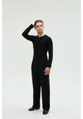 FD Shirt RM-1384 – Men’s Standard Ballroom Dance Shirt with Velour Placket ruviso-dancewear.com