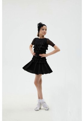 Skirt For Latin American Dances - YL-1402 by FD | RuViSo brand shop ruviso-dancewear.com