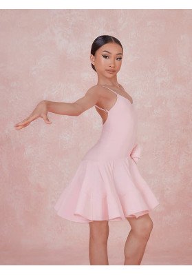 Dress For Latin American Dances | Clara's Dress Kids #2444 pink | Handmade ruviso-dancewear.com