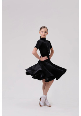 Dress with a skirt for Latin American dances 93 ruviso-dancewear.com