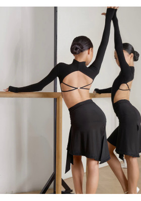 Jet-black Skirt Kids 24091 by ZYM  | RuViSo brand shop ruviso-dancewear.com