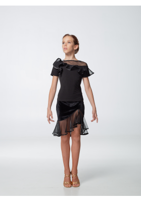 DanceMe UL34-13 – Girls’ Latin Dance Skirt ruviso-dancewear.com