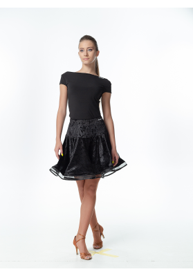 DanceMe UL395-13C Girls Latin Skirt ruviso-dancewear.com