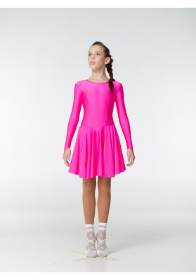 DanceMe BS420DR Girls’ Basic Ballroom Dress – Raspberry ruviso-dancewear.com
