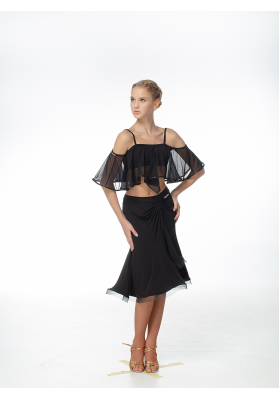 DanceMe Latin Skirt UL185-14 – Women’s Ballroom Dance Skirt ruviso-dancewear.com