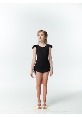 DanceMe UL48 Girls’ Latin Skirt – Ballroom Dance Practice Skirt with Built-in Briefs ruviso-dancewear.com