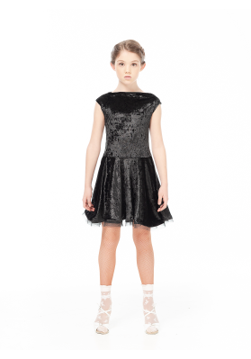DanceMe PL487-13C – Girls Ballroom Dance Dress ruviso-dancewear.com