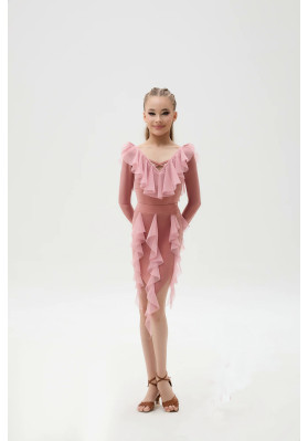 Dance Skirt Latin YL-1425 KW By FD | RuViSo Brand Shop ruviso-dancewear.com
