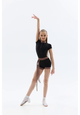 Latin Dance Leotard and Shorts Set KT-1451/1 ruviso-dancewear.com