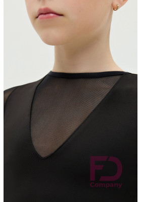 Top TP-3 GH – Black Mesh Gymnastics & Choreography Top by FD | RuViSo ruviso-dancewear.com