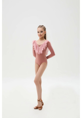 KU-1424 KW Long Sleeve Dance Leotard by FD ruviso-dancewear.com