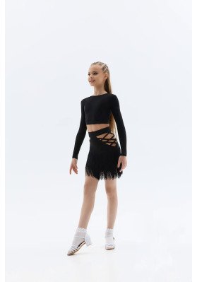  JUL-1444 KW Latin Dance Skirt ruviso-dancewear.com