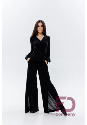 Pants BR-1494 – Black Flared Ballroom Dance Pants ruviso-dancewear.com