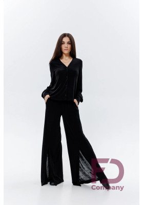 Pants BR-1494 – Black Flared Ballroom Dance Pants ruviso-dancewear.com