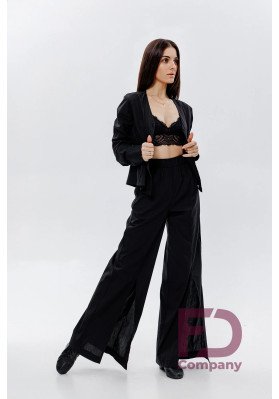 Pants BR-1496 – Black Flared Ballroom Dance Pants ruviso-dancewear.com