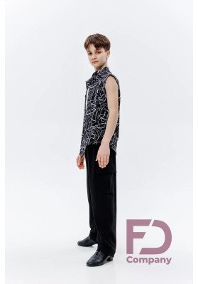 Pants BM-1497 KW – Black Banana-Fit Latin Dance Pants ruviso-dancewear.com