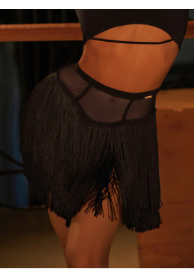 ZYM Onyx Fringe Skirt #25093 – Dynamic Fringe Skirt with Built-In Briefs ruviso-dancewear.com