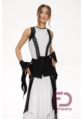 Ballroom Peplum 1516 Asymmetrical Gabardine Peplum ruviso-dancewear.com