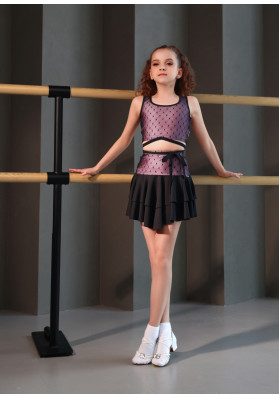 AMELIE Latin Dance Skirt – CHA-CHA-CHARM Collection ruviso-dancewear.com