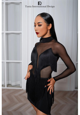 L101 Black Latin Practice Dress ruviso-dancewear.com