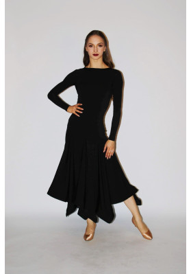 M158 Black Classic Latin Practice Dress ruviso-dancewear.com