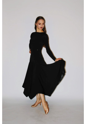 M158 Black Classic Latin Practice Dress ruviso-dancewear.com