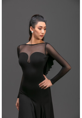 M182 Black Latin Practice Dress ruviso-dancewear.com