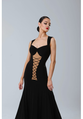 M385 Black Latin Practice Dress ruviso-dancewear.com