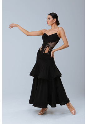 M386 Black Latin Practice Dress ruviso-dancewear.com