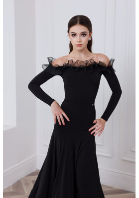 M459 Black Latin Practice Dress ruviso-dancewear.com