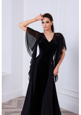 M472 Black Latin Practice Dress ruviso-dancewear.com
