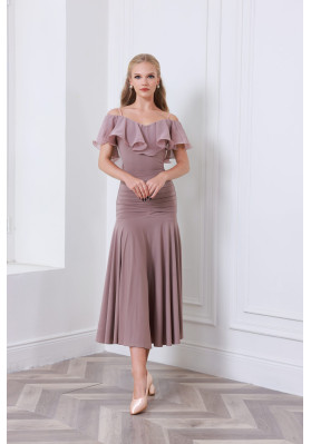 M473 Dirty Pink Latin Practice Skirt ruviso-dancewear.com