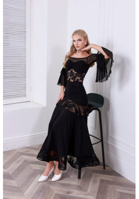 M477 Black Latin Skirt ruviso-dancewear.com