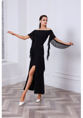 M478 Black Latin Practice Skirt ruviso-dancewear.com