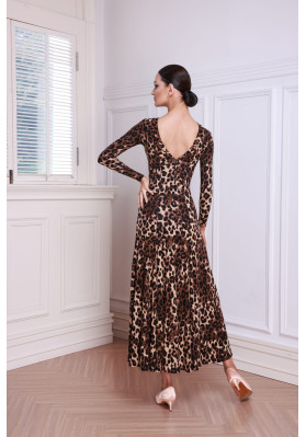 M481 Leopard Print Practice Dress ruviso-dancewear.com