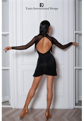 L101 Black Latin Practice Dress ruviso-dancewear.com