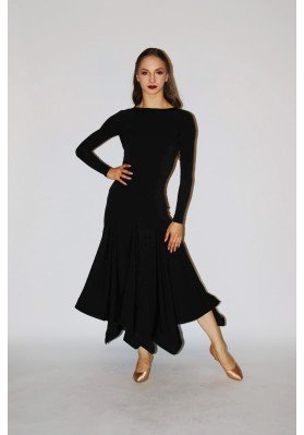 M158 Black Classic Latin Practice Dress ruviso-dancewear.com