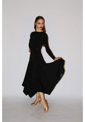M158 Black Classic Latin Practice Dress ruviso-dancewear.com