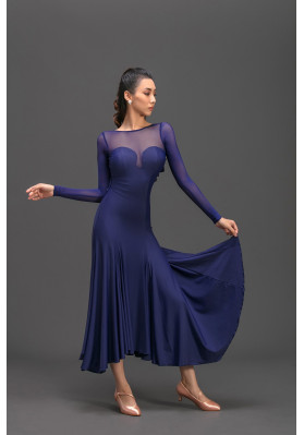 M182 Deep Purple Latin Practice Dress ruviso-dancewear.com
