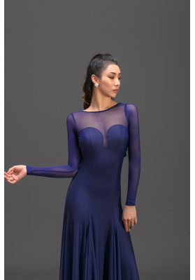 M182 Deep Purple Latin Practice Dress ruviso-dancewear.com