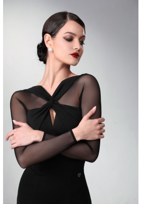 M350 Black Latin Practice Dress ruviso-dancewear.com