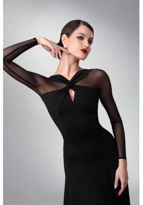 M350 Black Latin Practice Dress ruviso-dancewear.com