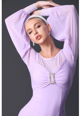 M357 Lilac Latin Practice Dress ruviso-dancewear.com