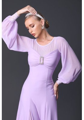 M357 Lilac Latin Practice Dress ruviso-dancewear.com