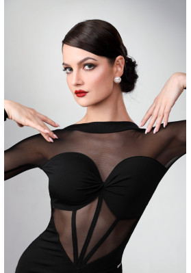 M362 Black Latin Practice Dress ruviso-dancewear.com
