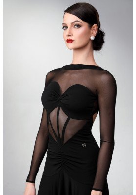 M362 Black Latin Practice Dress ruviso-dancewear.com