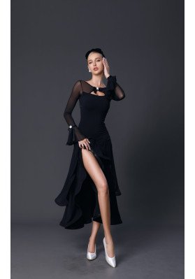 M368 Black Latin Practice Dress ruviso-dancewear.com