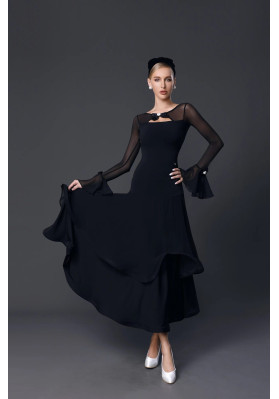 M368 Black Latin Practice Dress ruviso-dancewear.com